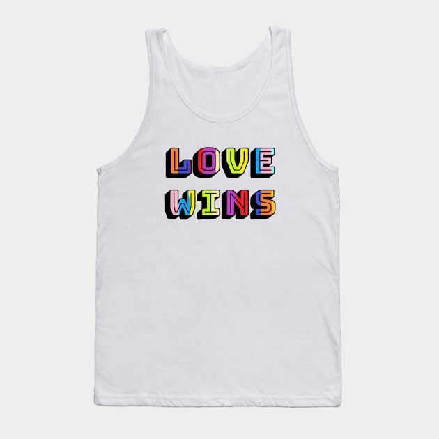 love wins Tank Top by zzzozzo